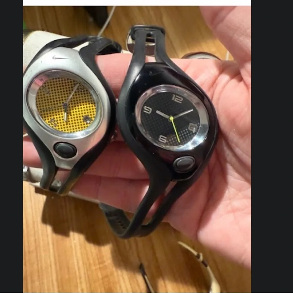 Vintage Nike Analog Sport Watch Bundle WR0078 | Y2K Yellow & Black Duo